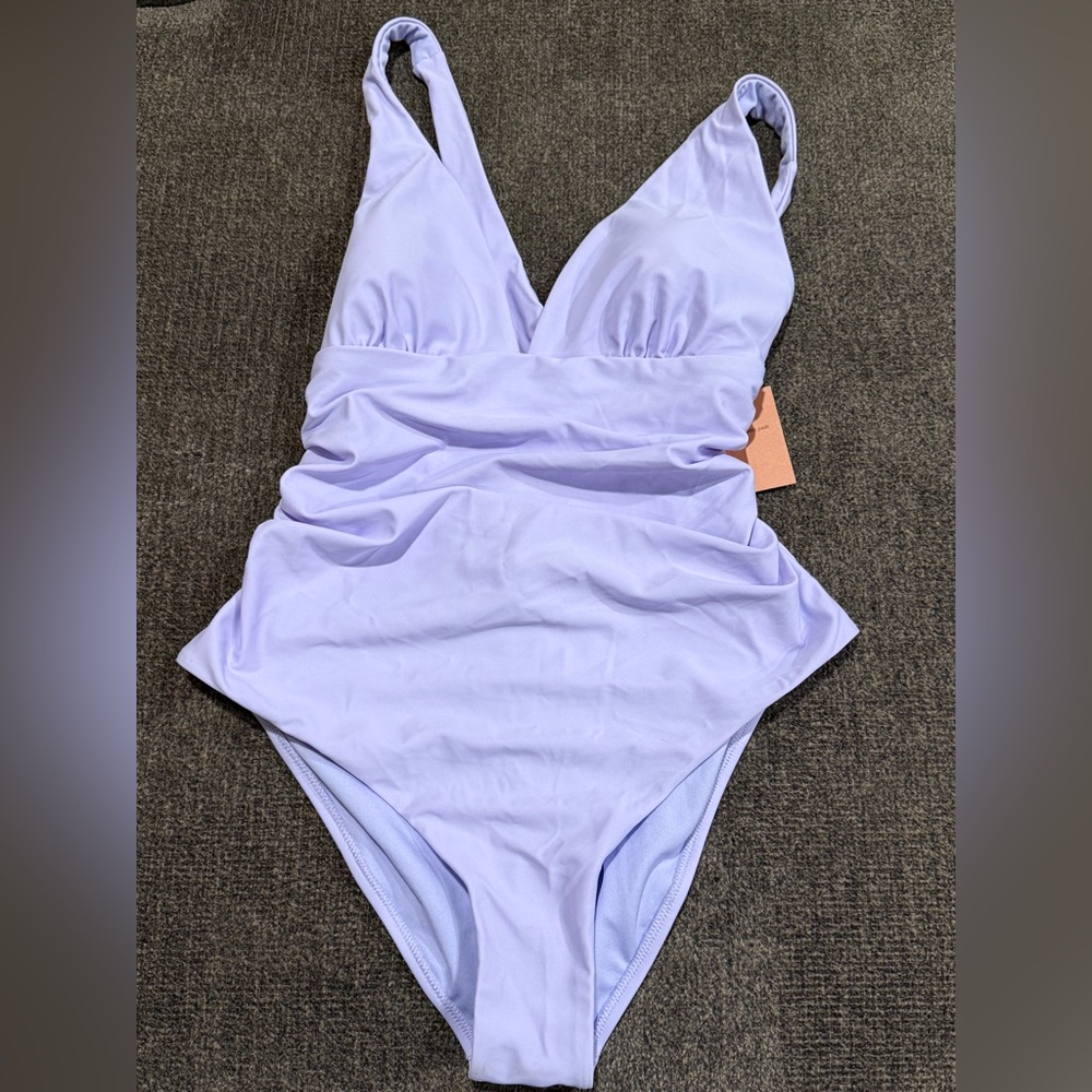 Shade & Shore One Piece swimsuit Lavender size Large